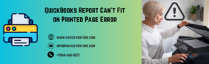 QuickBooks Can not Fit on Printed Page Error